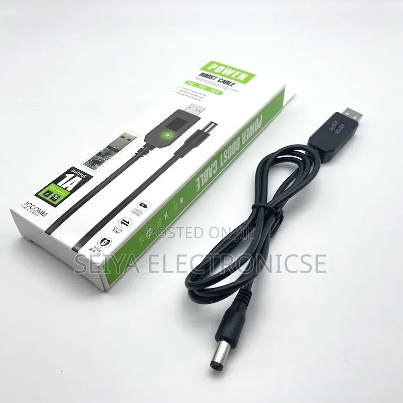Power Boost Cables (USB to DC Step-Up Converter Cables)