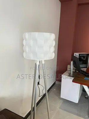 Modern White Tripod Floor Lamp With LED Light