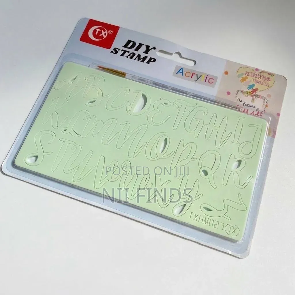ACRYLIC Alphabet Embossed Cutter Mold