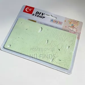 ACRYLIC Alphabet Embossed Cutter Mold