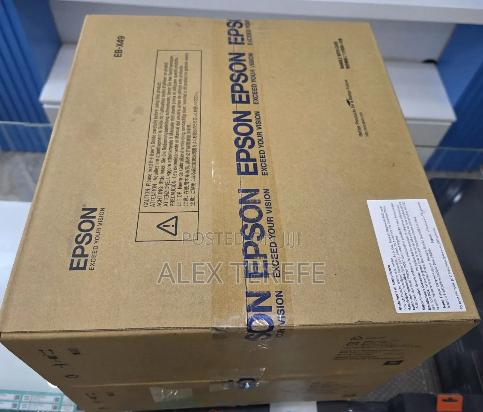 Brand New Epson Projector 
Model : EB-X49 
Technology: 3L