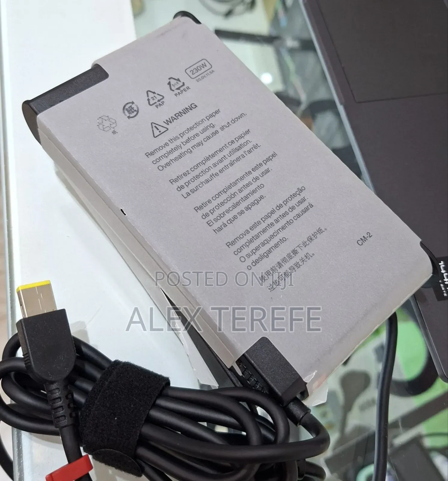 For LENOVO USB Original Charger 
 Original Charger 
 230w