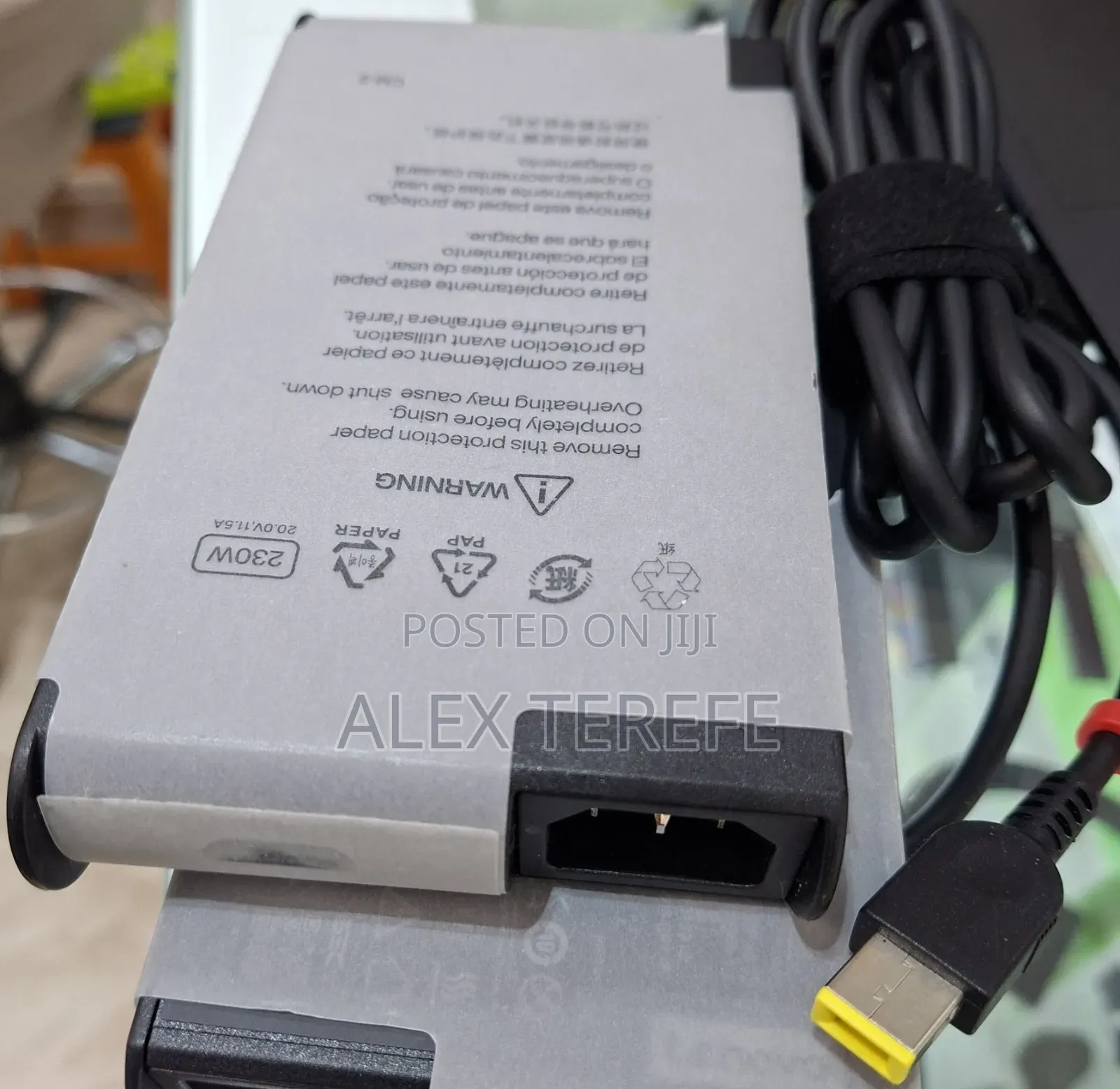 For LENOVO USB Original Charger 
 Original Charger 
 230w