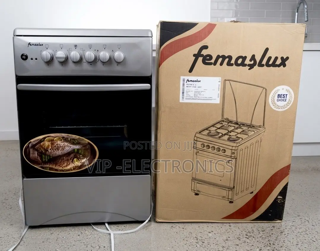 Femeslux Oven 50x50 Stainless Steel 2Gas 2electric Freestanding Oven