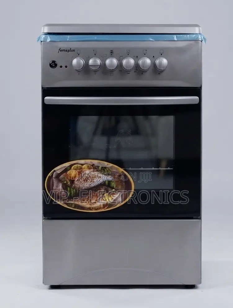 Femeslux Oven 50×50 Freestanding Oven 2 Gas 2 Electric Stainless Steel