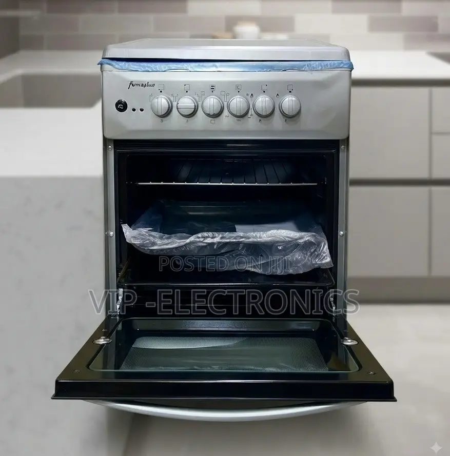 Femeslux Oven 50×50 Freestanding Oven 2 Gas 2 Electric Stainless Steel