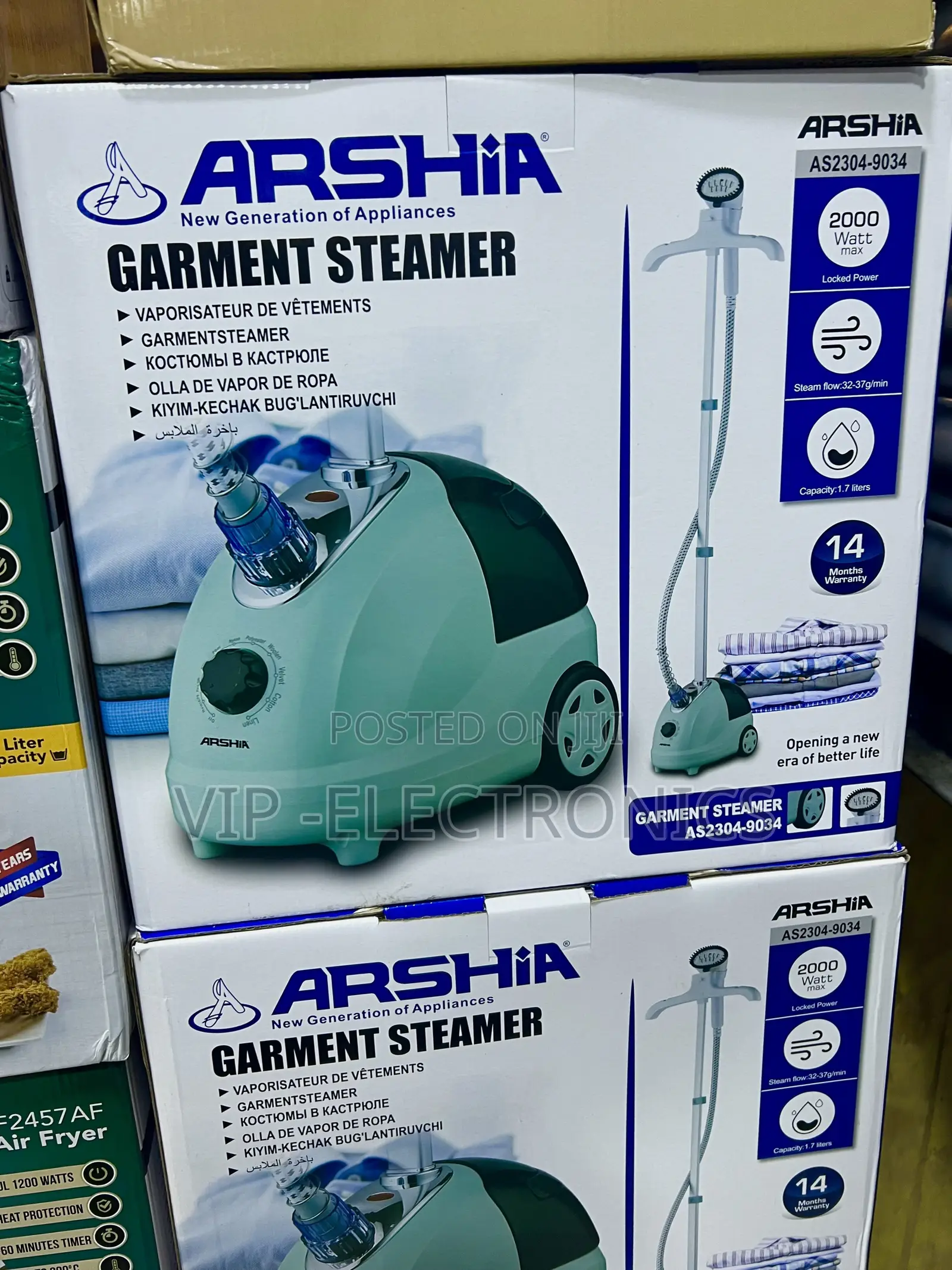 ARSHIA Garment Steamer New Generation 2000W – AS2304-9034