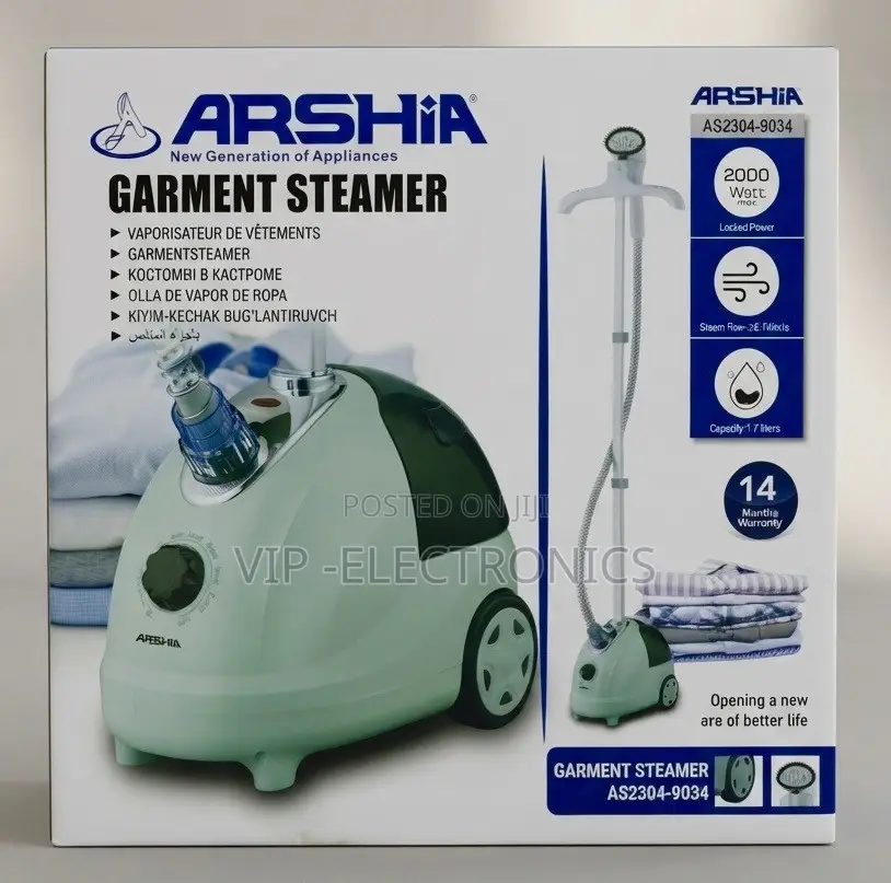 ARSHIA Garment Steamer Designed for Fastfrom Clothes With 2000W Power