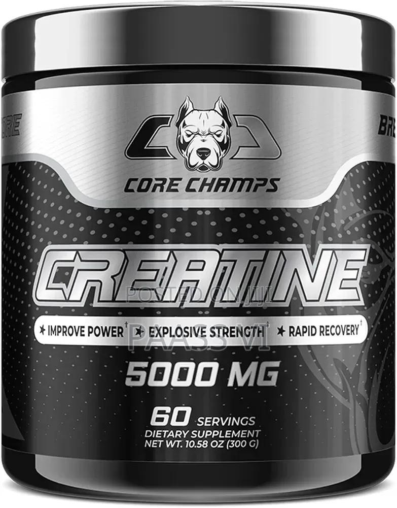 Core Champs Creatine, 5000 Mg (5 G) Per Serving, With 60 Servings