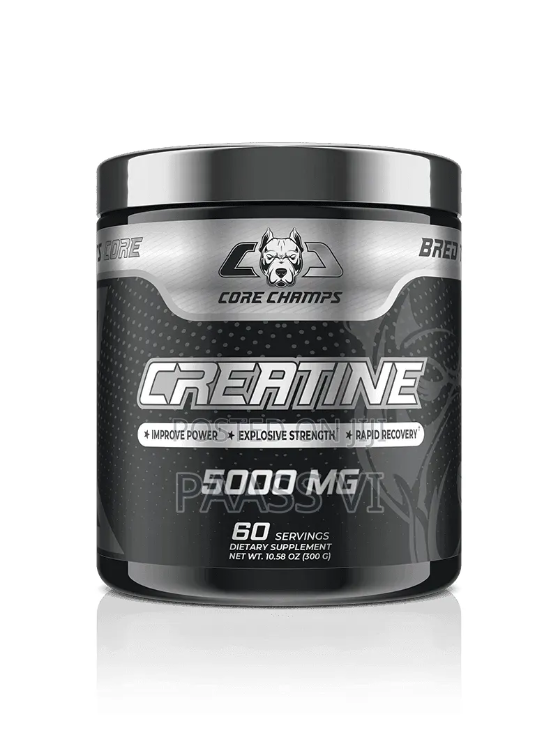 Core Champs Creatine, 5000 Mg (5 G) Per Serving, With 60 Servings