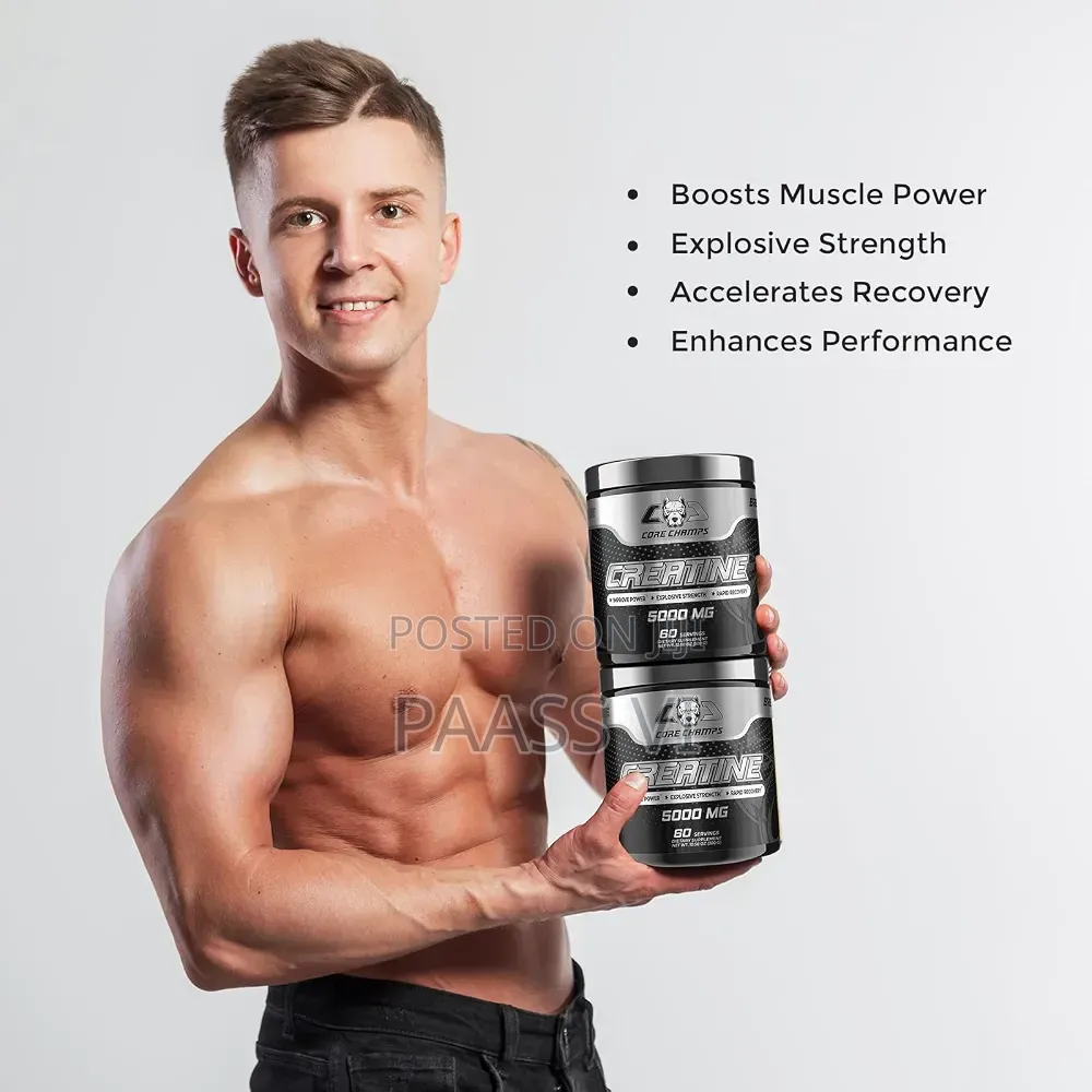 Core Champs Creatine, 5000 Mg (5 G) Per Serving, With 60 Servings