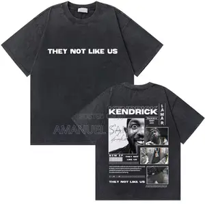 Kendrick Lamar "They Not Like Us" Washed Vintage T-Shirt – Unisex