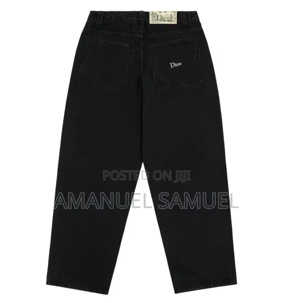 Dime Baggy Jeans Straight Denim Pants – Streetwear (Unisex)