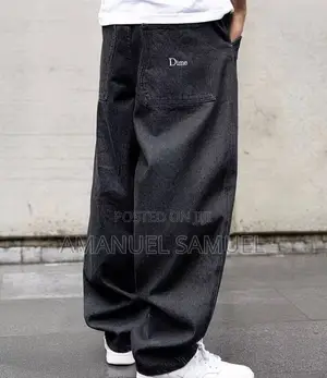 Dime Baggy Jeans Straight Denim Pants – Streetwear (Unisex)