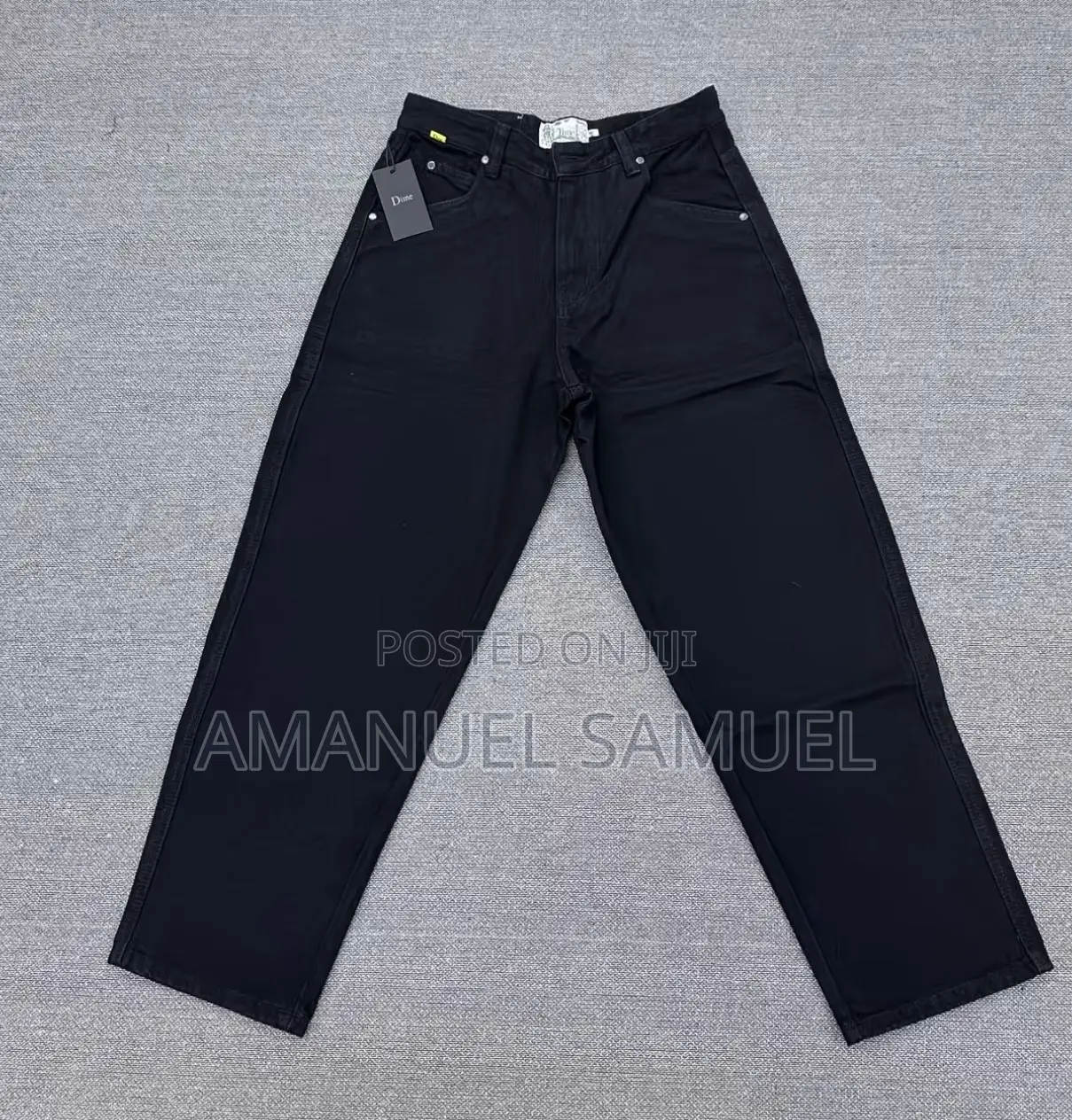 Dime Baggy Jeans Straight Denim Pants – Streetwear (Unisex)