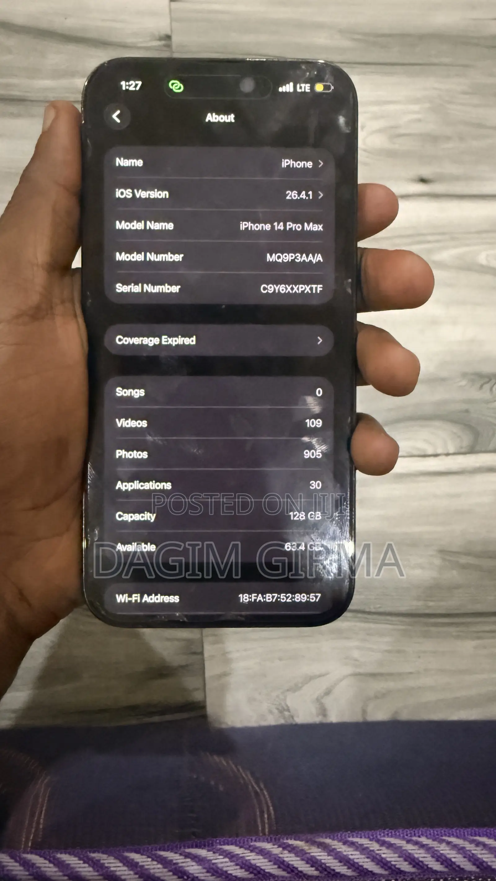Apple iPhone 14 Pro Max 128 GB Black