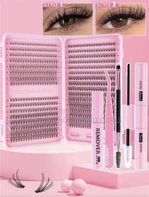 640pcs D-Curl Cluster False Eyelashes DIY Extension Kit