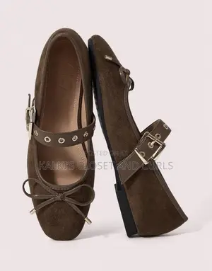 DOLLMOD Round Toe Soft Bottom Ballet Bow Flat