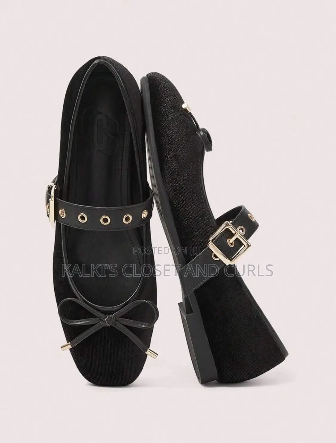 DOLLMOD Round Toe Soft Bottom Ballet Bow Flat