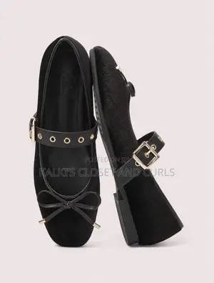 DOLLMOD Round Toe Soft Bottom Ballet Bow Flat