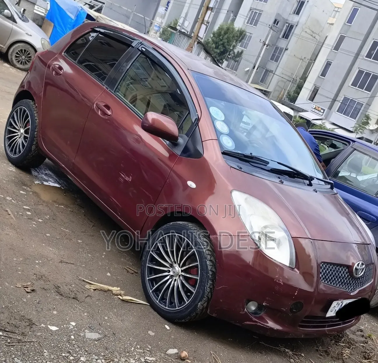 Toyota Yaris 2007 Burgundy