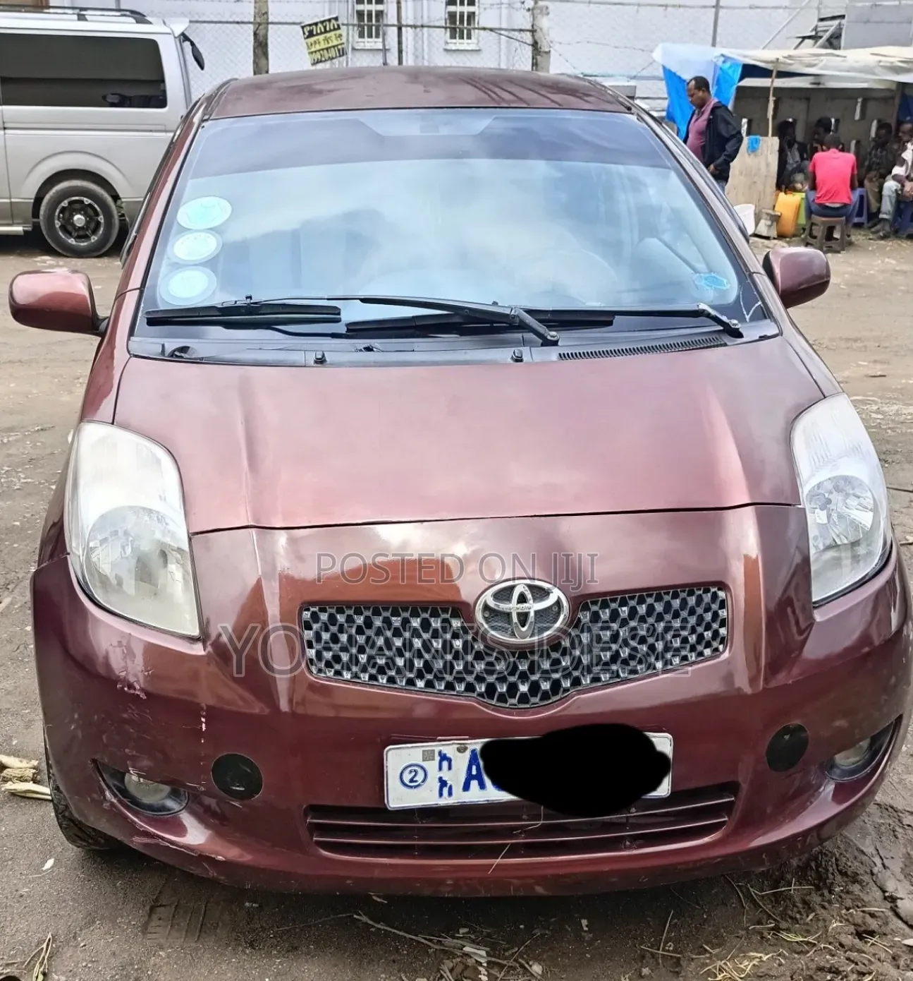 Toyota Yaris 2007 Burgundy