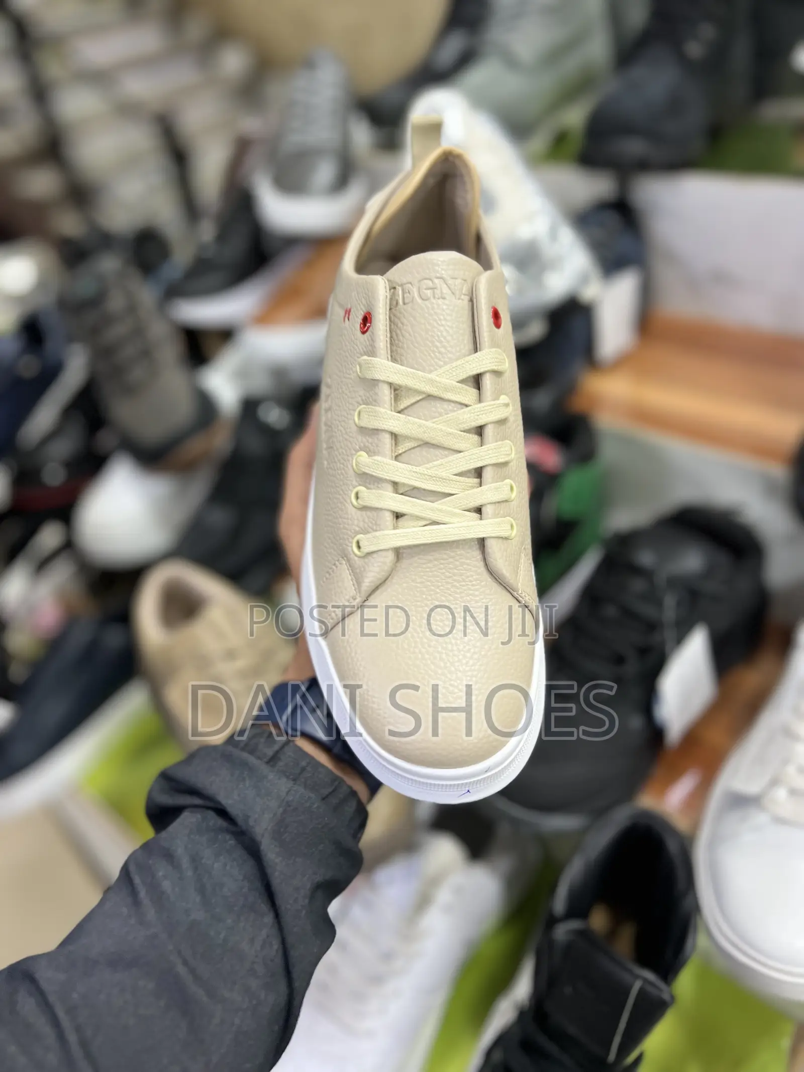 Zegna-Branded Leather Casual Sneaker