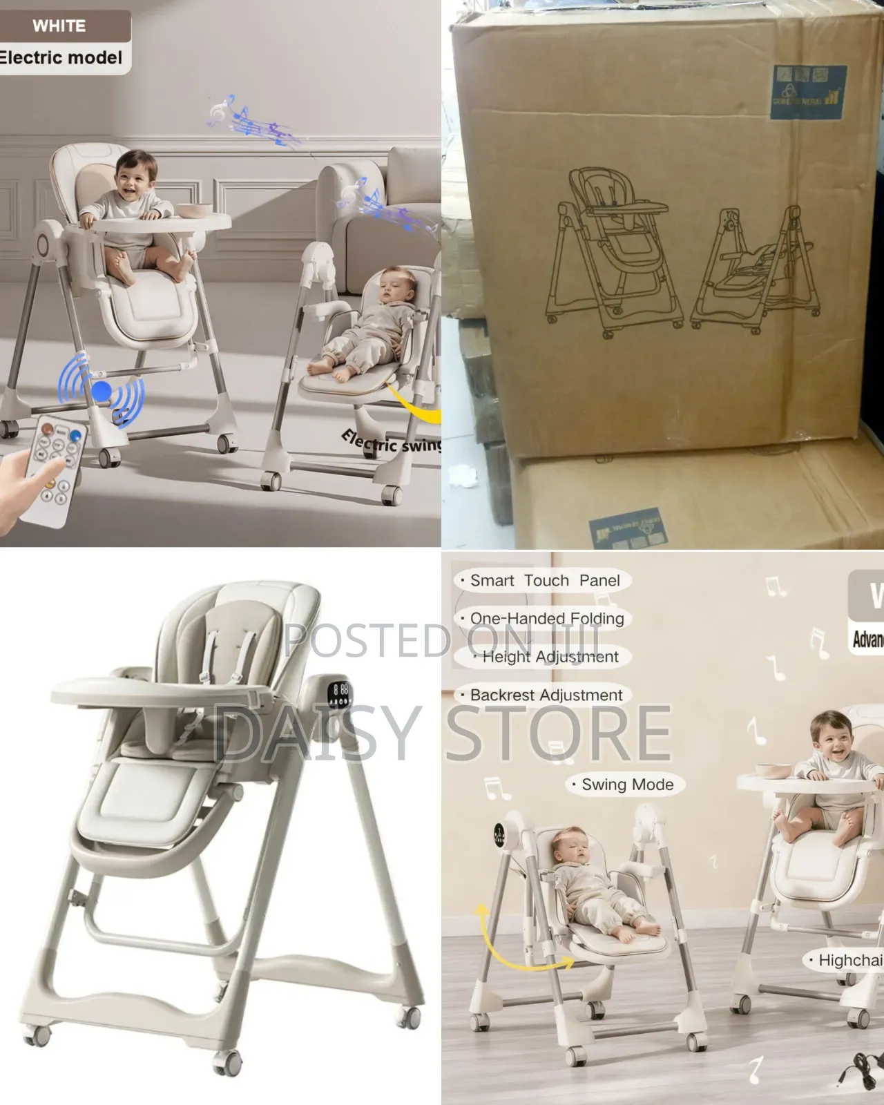 2-በ-1 ኤሌክትሪክ የህፃናት መመገቢያ ወንበር/2in1 Electric Baby High Chair