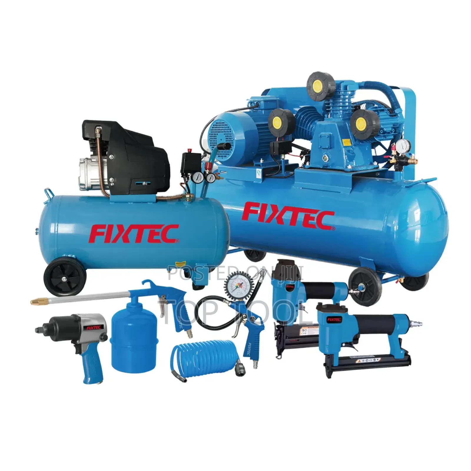 Fixtec Industrial Piston Air Compressor 100L