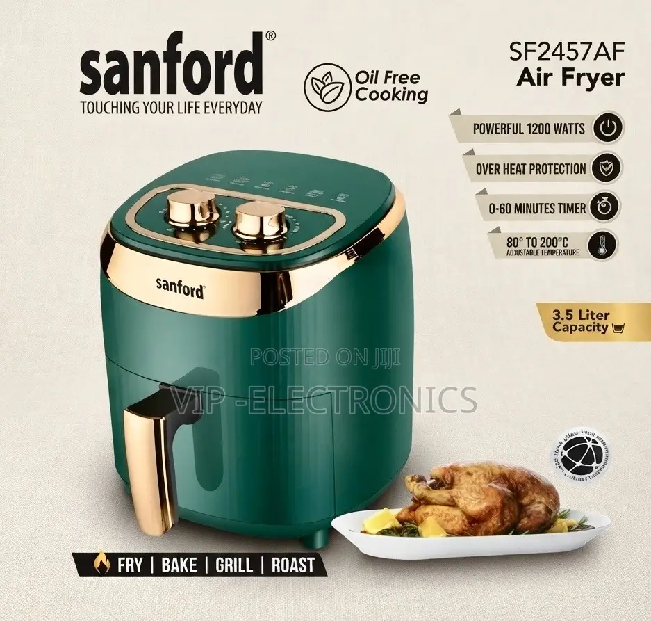 Sanford Air Fryer 3.5L – 1200W Healthier Oil-Free Cooking