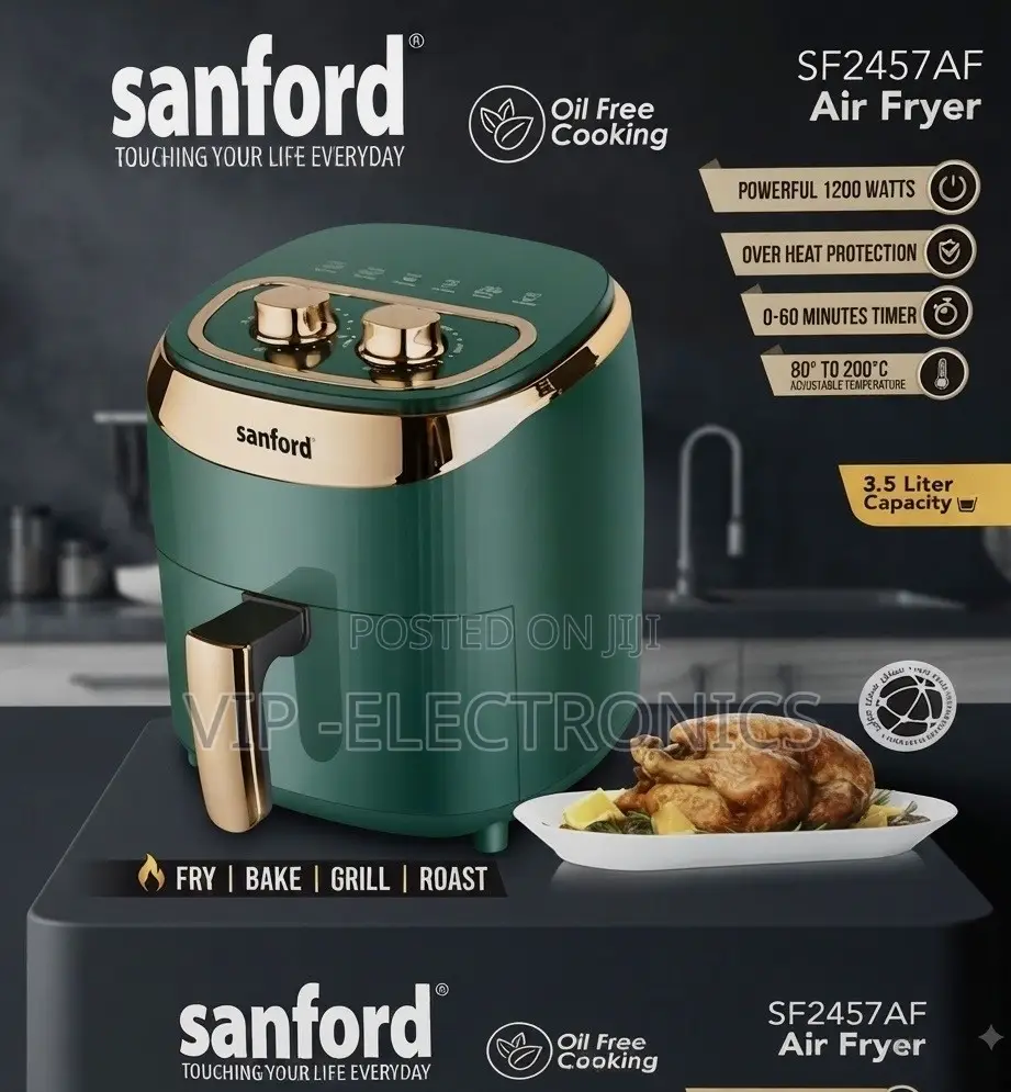 Sanford Air Fryer 3.5L – 1200W Healthier Oil-Free Cooking