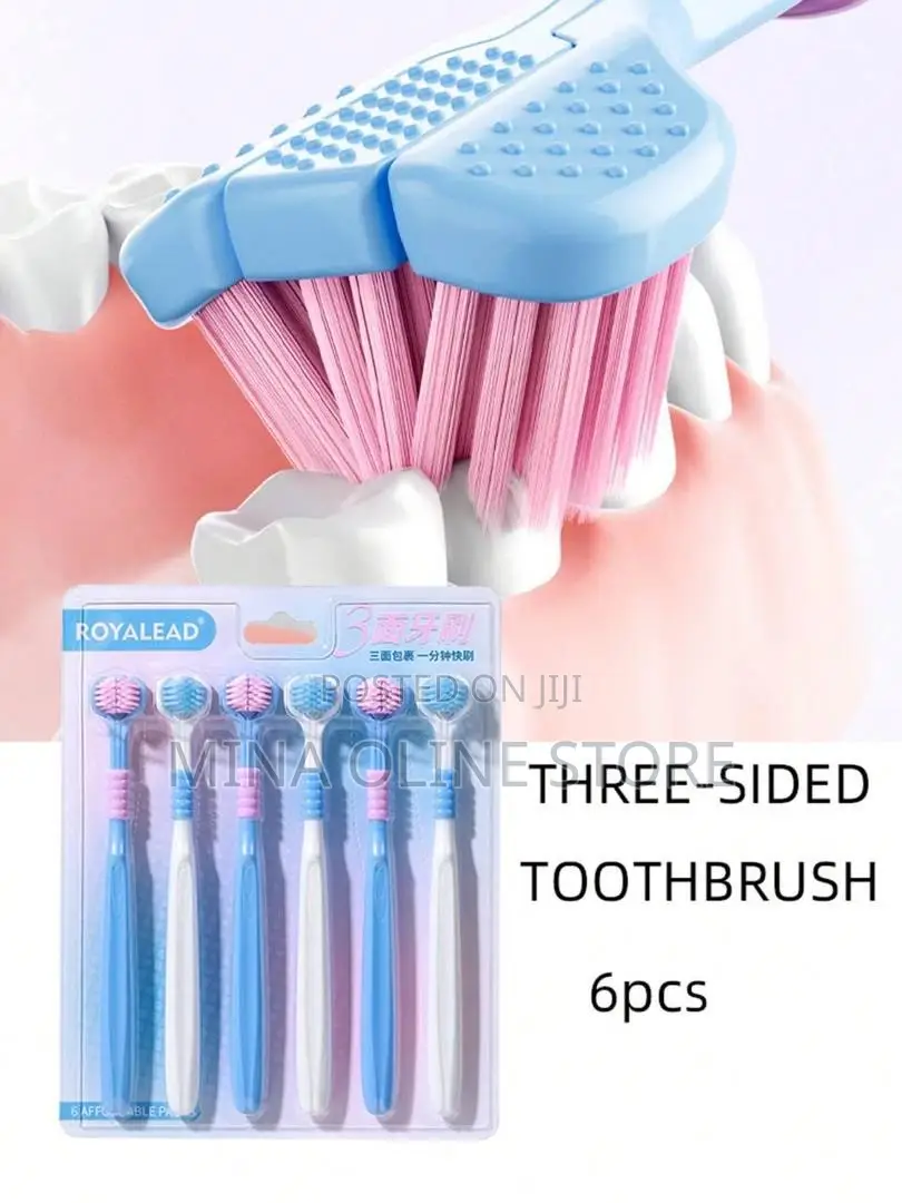 Three-Sided Toothbrush 6 Colors