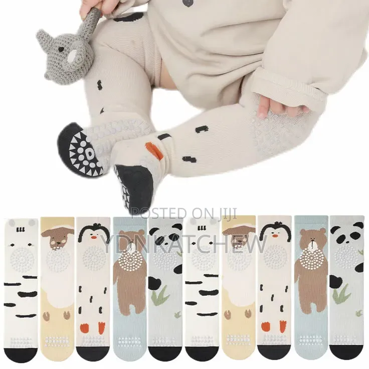 High Knee Baby Crawling Socks