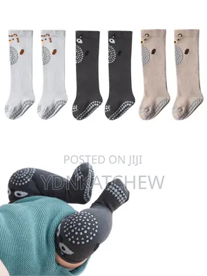 High Knee Baby Crawling Socks
