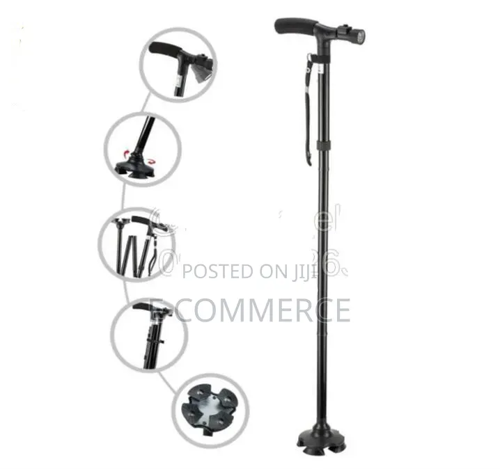 Foldable Multi-Functional Walking Stick