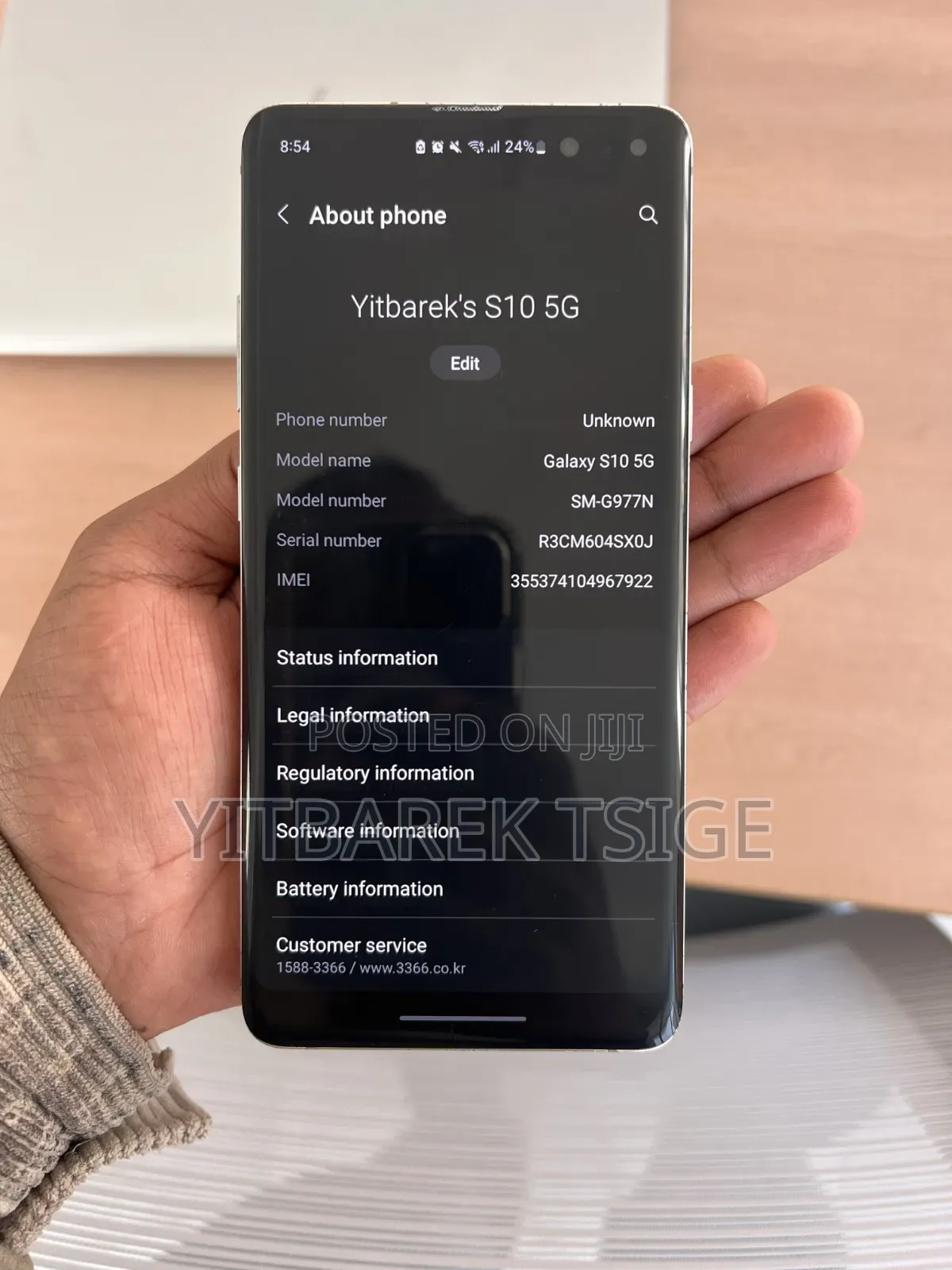 Samsung Galaxy S10 5G 256 GB Gold