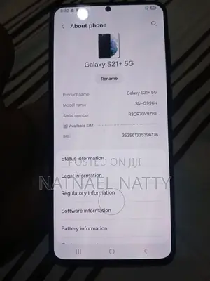 New Samsung Galaxy S21+ 5G 256 GB Black