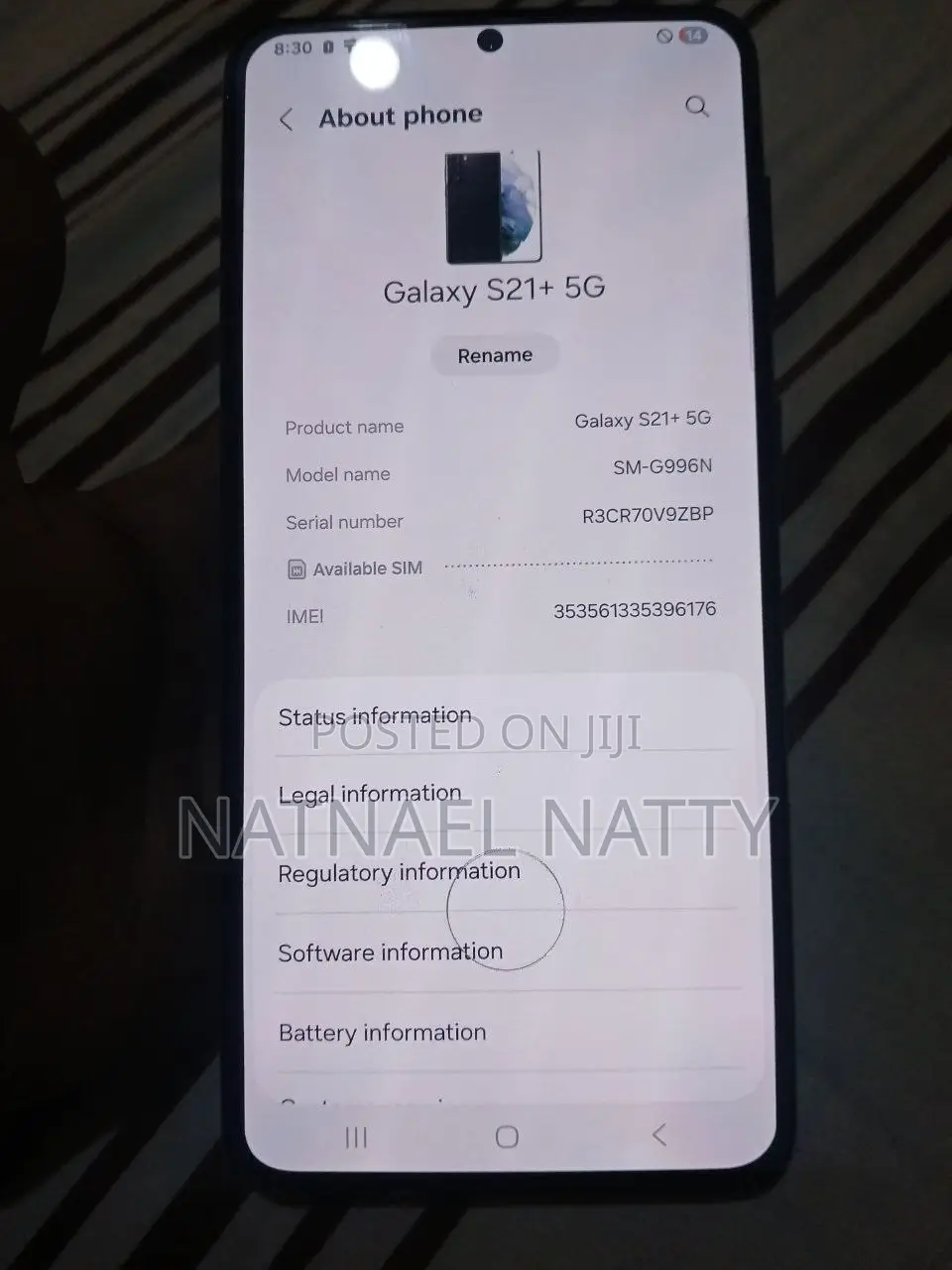 New Samsung Galaxy S21+ 5G 256 GB Black