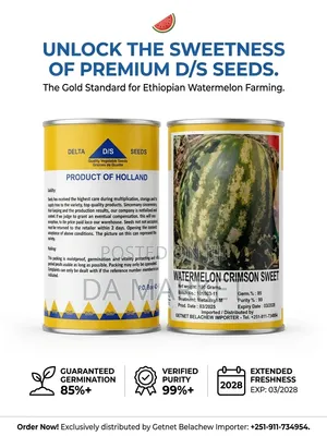 Delta D/S Seeds Watermelon Crimson Sweet Tins Feature 100 Grams