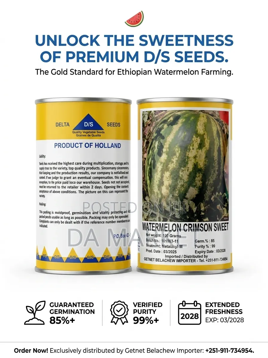 Delta D/S Seeds Watermelon Crimson Sweet Tins Feature 100 Grams