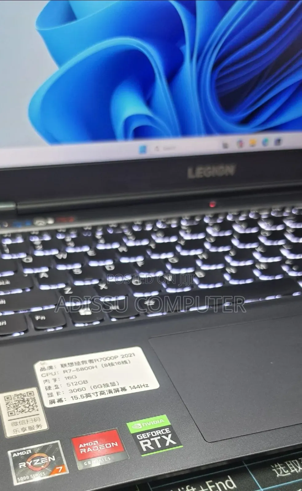 New Laptop Lenovo Legion 5 16GB AMD Ryzen 7 SSD 512GB