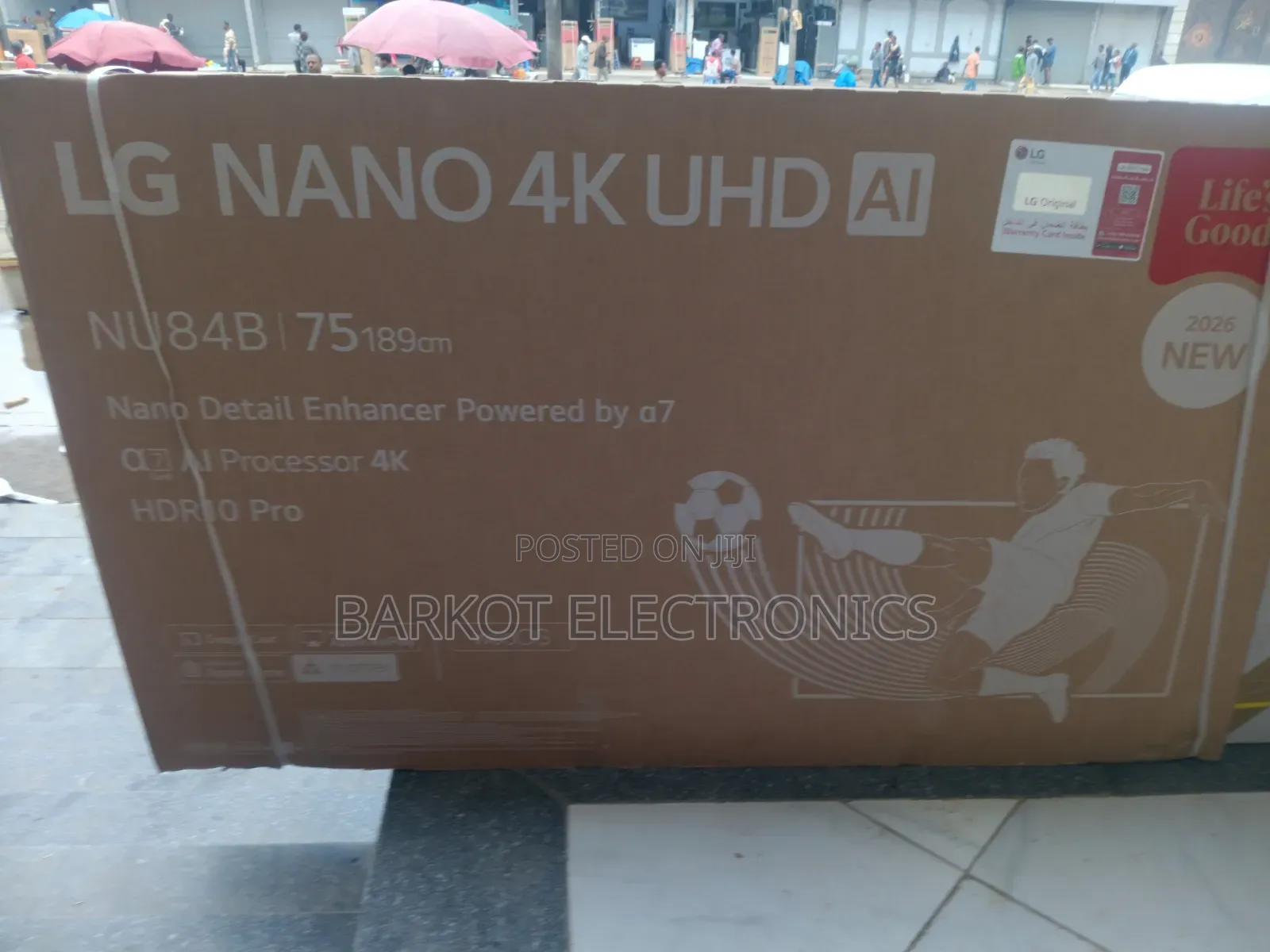 LG Nano Uhd Al Smart Qled TV 75 Inch Framless Andraid2026