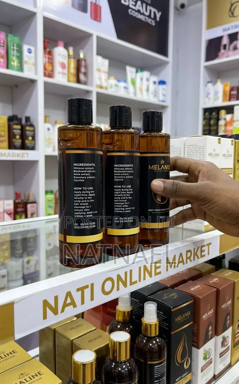 Melanix Anti- Gray Hair Lotion ሜላኔክስ የሽበት ማጥፊያ