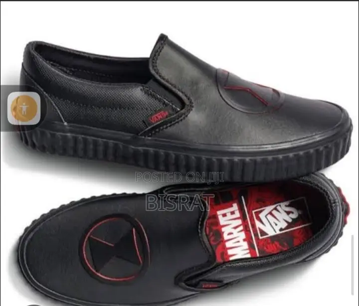 Vans X Marvel Black Widow Shoes Classic Slip-on .
