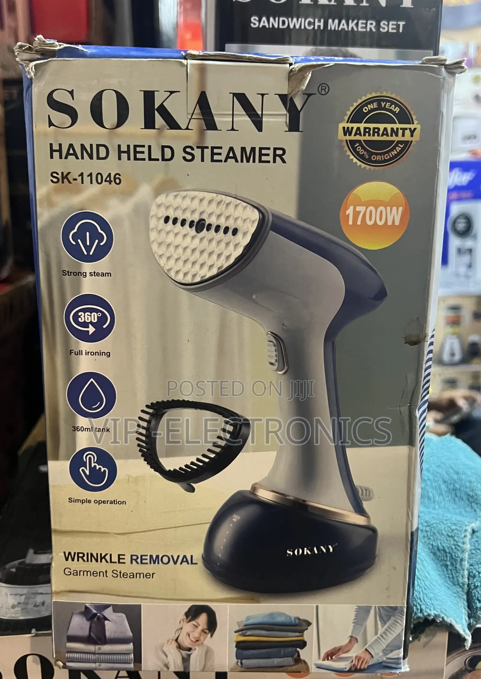 SOKANY Hand Held Garment Steamer 1700W – SK-11046