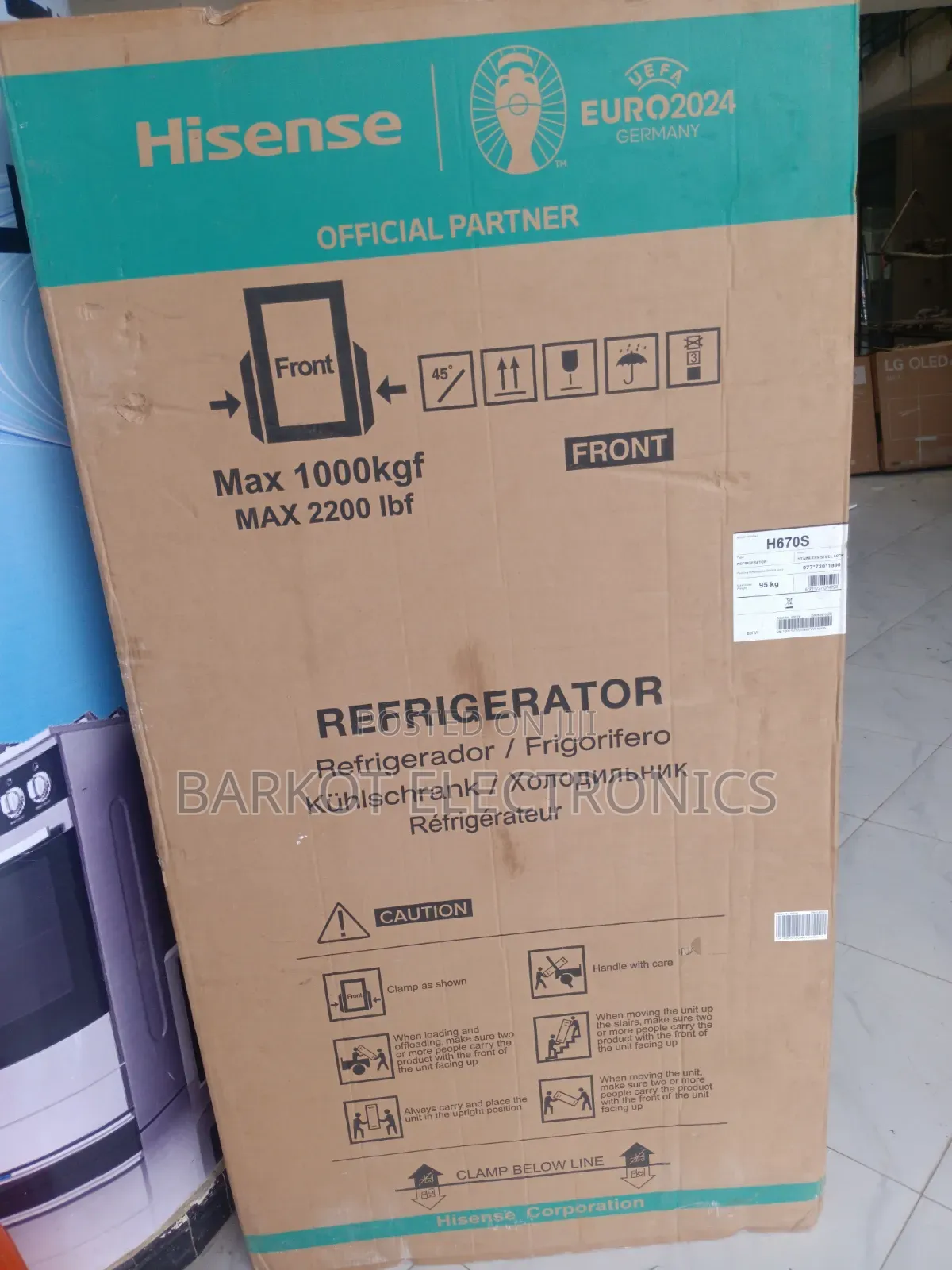 Hisense Rfrigerator Model H670s Litre Water Dispeser Alew Bale 2 Ber