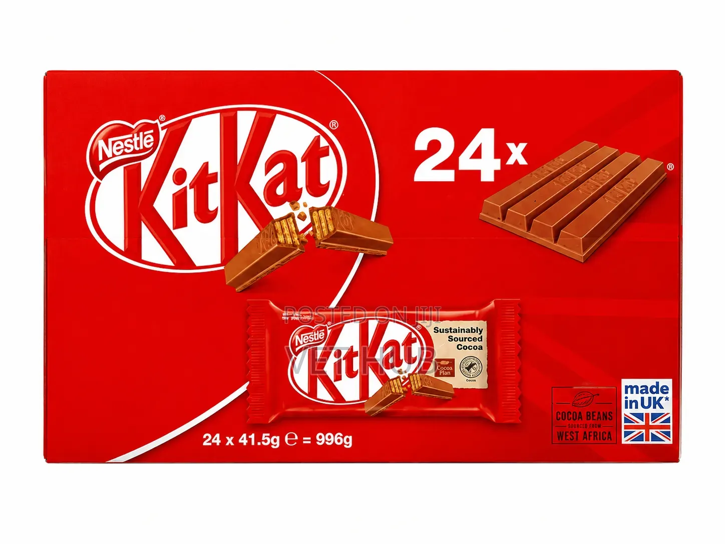 Original KitKat Chocolate Bar 24 × 41.5g