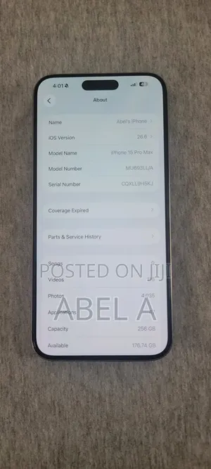 Apple iPhone 15 Pro Max 256 GB Silver