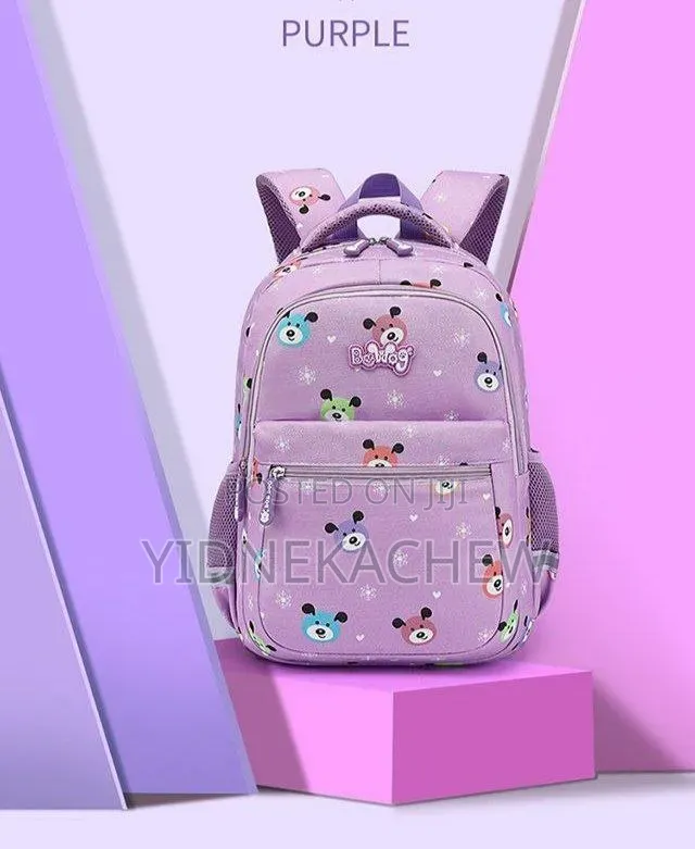 Purple Colour School Bag