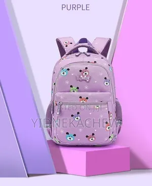 Purple Colour School Bag
